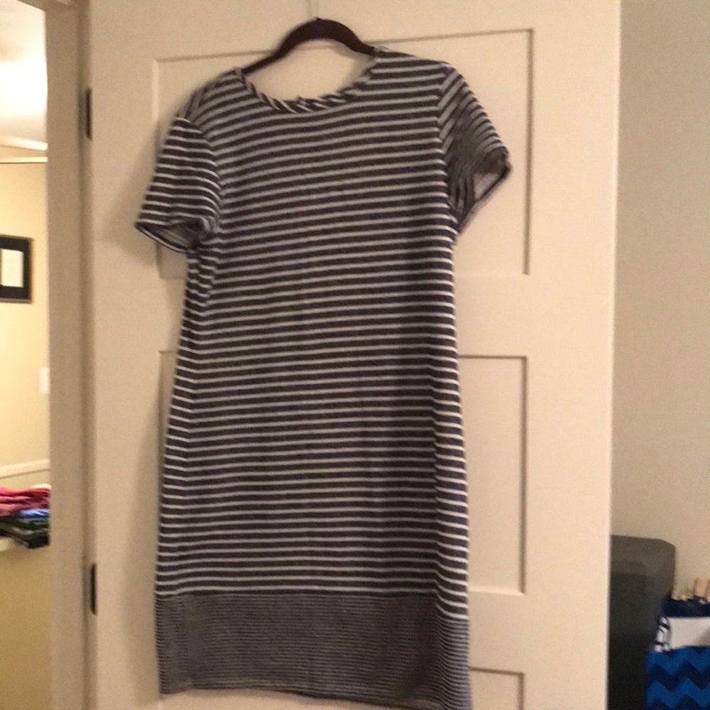 French Terry t shirt dress sz L